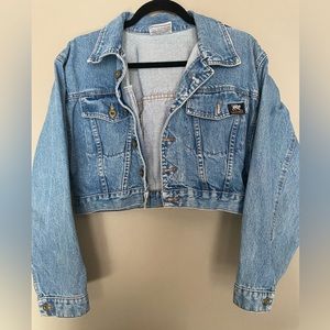 Vintage Santana Canada Cropped Denim Jacket